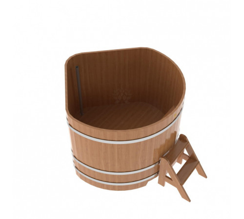 Купель угловая из дуба 1,37х1,37 H=1,10