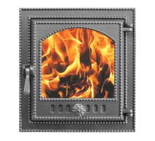 Печная дверца Везувий 210 стекло (антрацит)