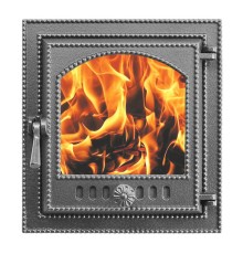 Печная дверца Везувий 210 стекло (антрацит)