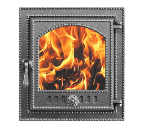 Печная дверца Везувий 210 стекло (антрацит)