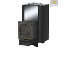 Чугунная печь ВЕЗУВИЙ Сенсация 28 Антрацит (ДТ-4)