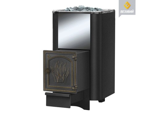 Чугунная печь ВЕЗУВИЙ Сенсация 28 Антрацит (ДТ-4)