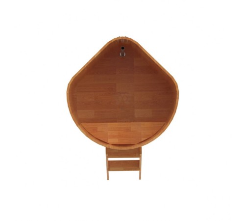 Купель угловая, сращенные ламели из лиственницы, 1.19x1.19 H1