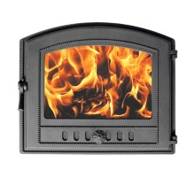 Печная дверца Везувий 224 стекло (антрацит)