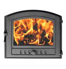 Печная дверца Везувий 224 стекло (антрацит)