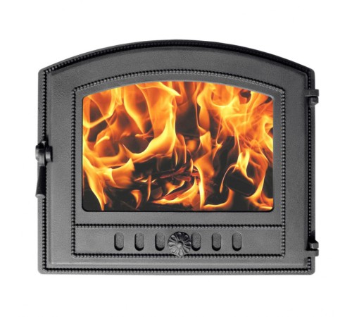 Печная дверца Везувий 224 стекло (антрацит)