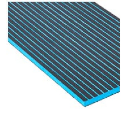 Панель Ruspanel RPG REAL 50, 2500х600х50 мм. двухсторонняя, продольный пропил