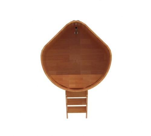 Купель угловая, сращенные ламели из лиственницы, 1.19x1.19 H1.2