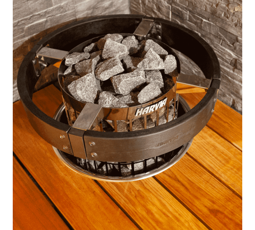 Электрическая печь Harvia Cilindro PC70E Black Steel, без пульта